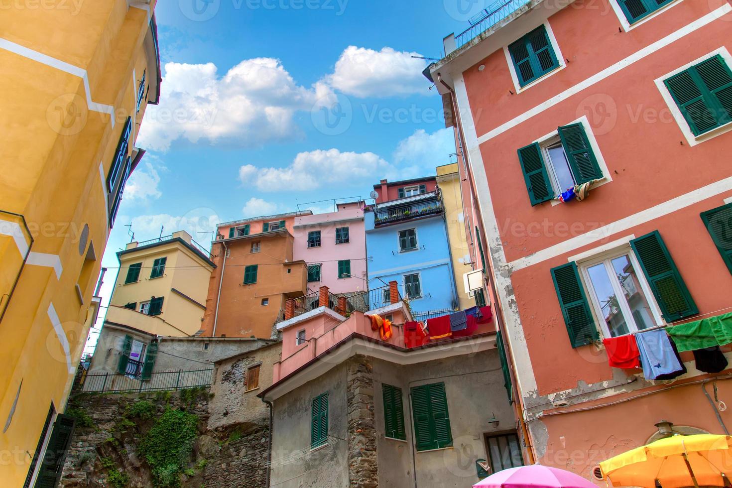 Italy, Beautiful colorful Vernazza streets in Cinque Terre photo