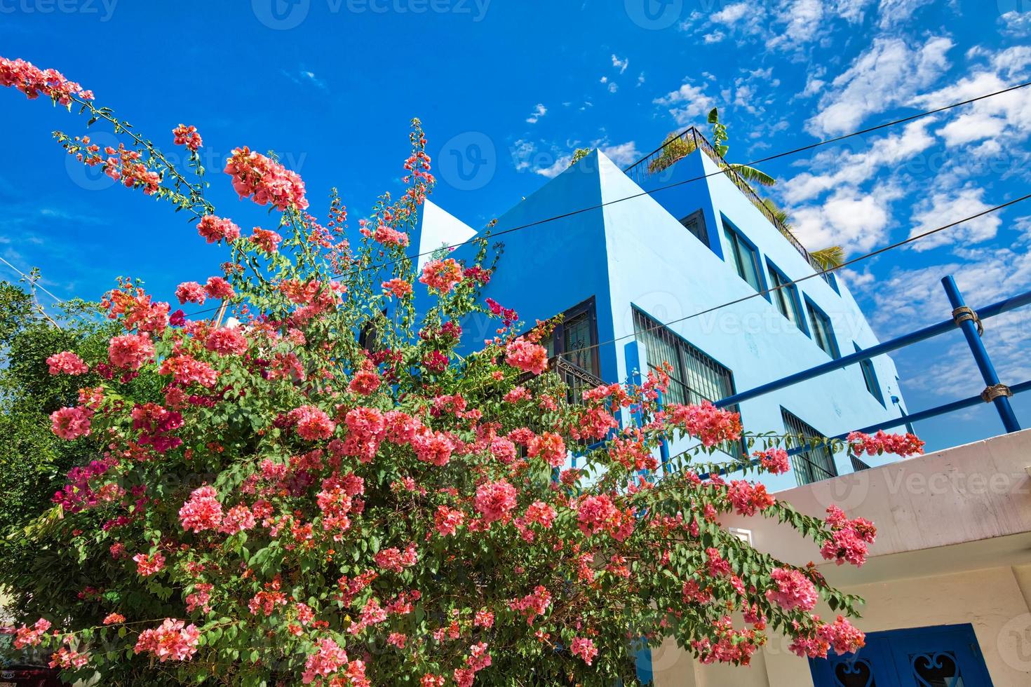 Colorful old city streets in historic city center, popular retirement destination for north American retirees photo