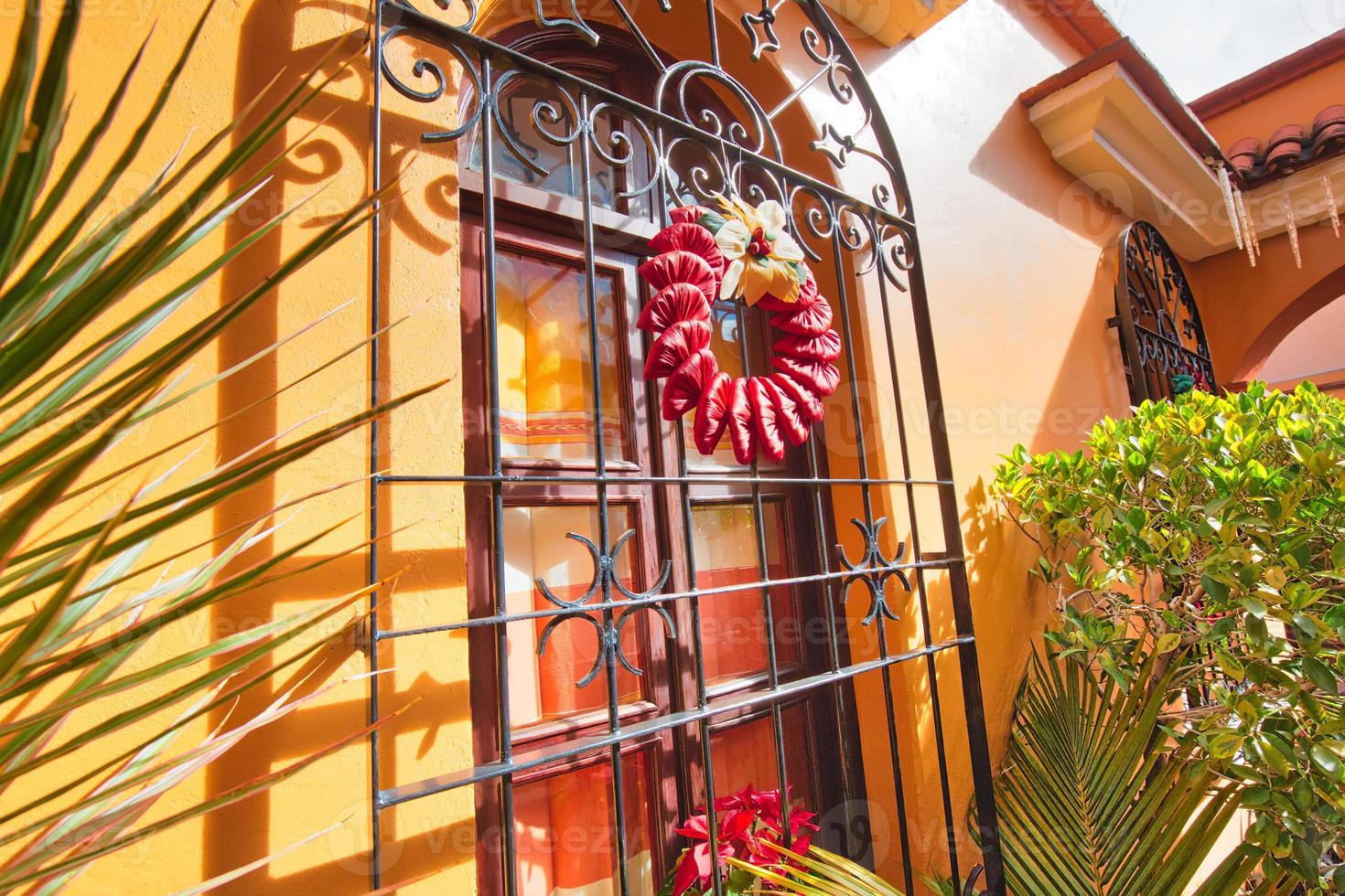 Oaxaca, Scenic old city streets and colorful colonial buildings in historic city center photo