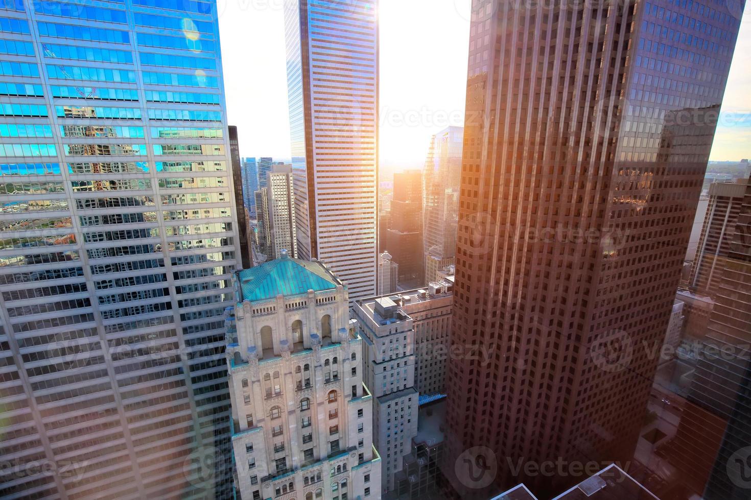 Scenic Toronto financial district skyline and modern architecture skyline photo