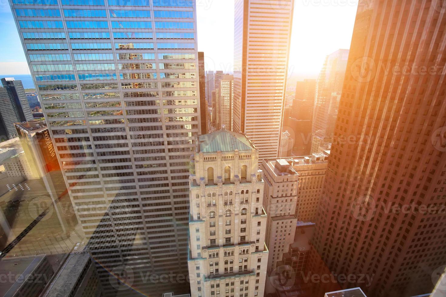 Scenic Toronto financial district skyline and modern architecture skyline photo
