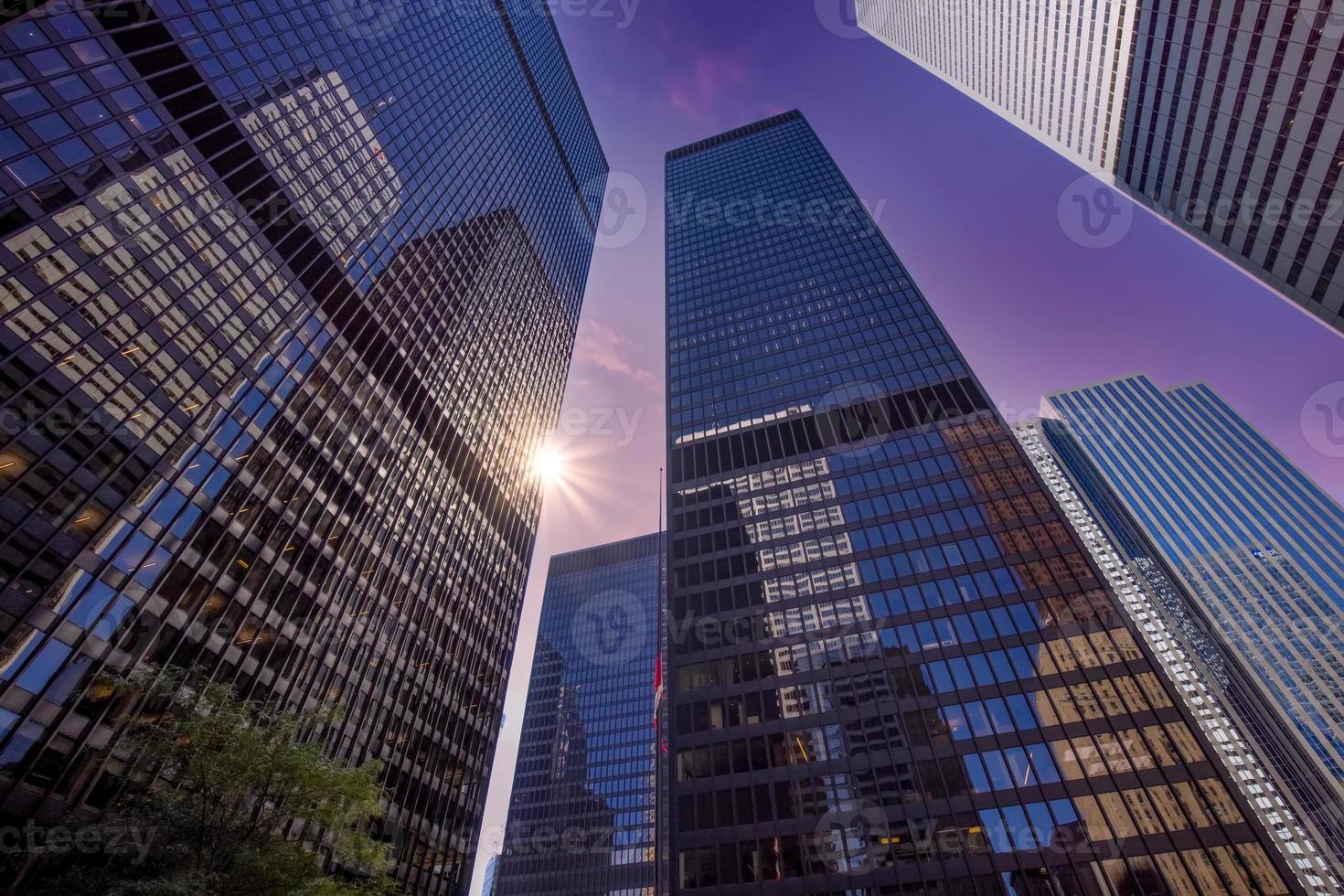 Scenic Toronto financial district skyline and modern architecture skyline photo