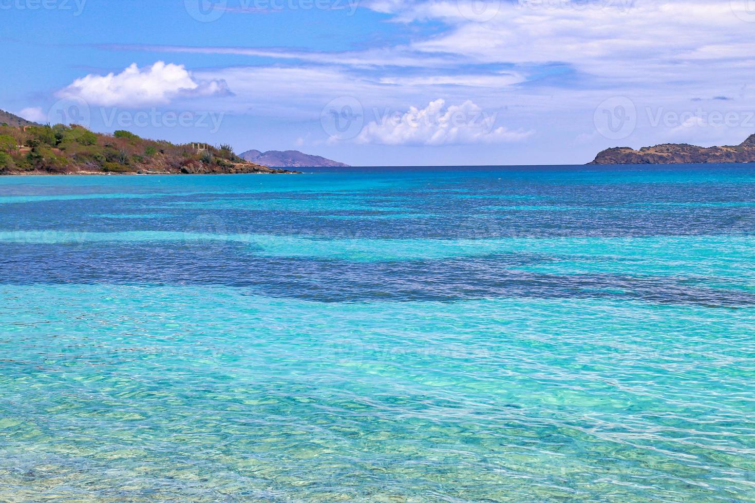 Sapphire beach on St. Thomas island photo