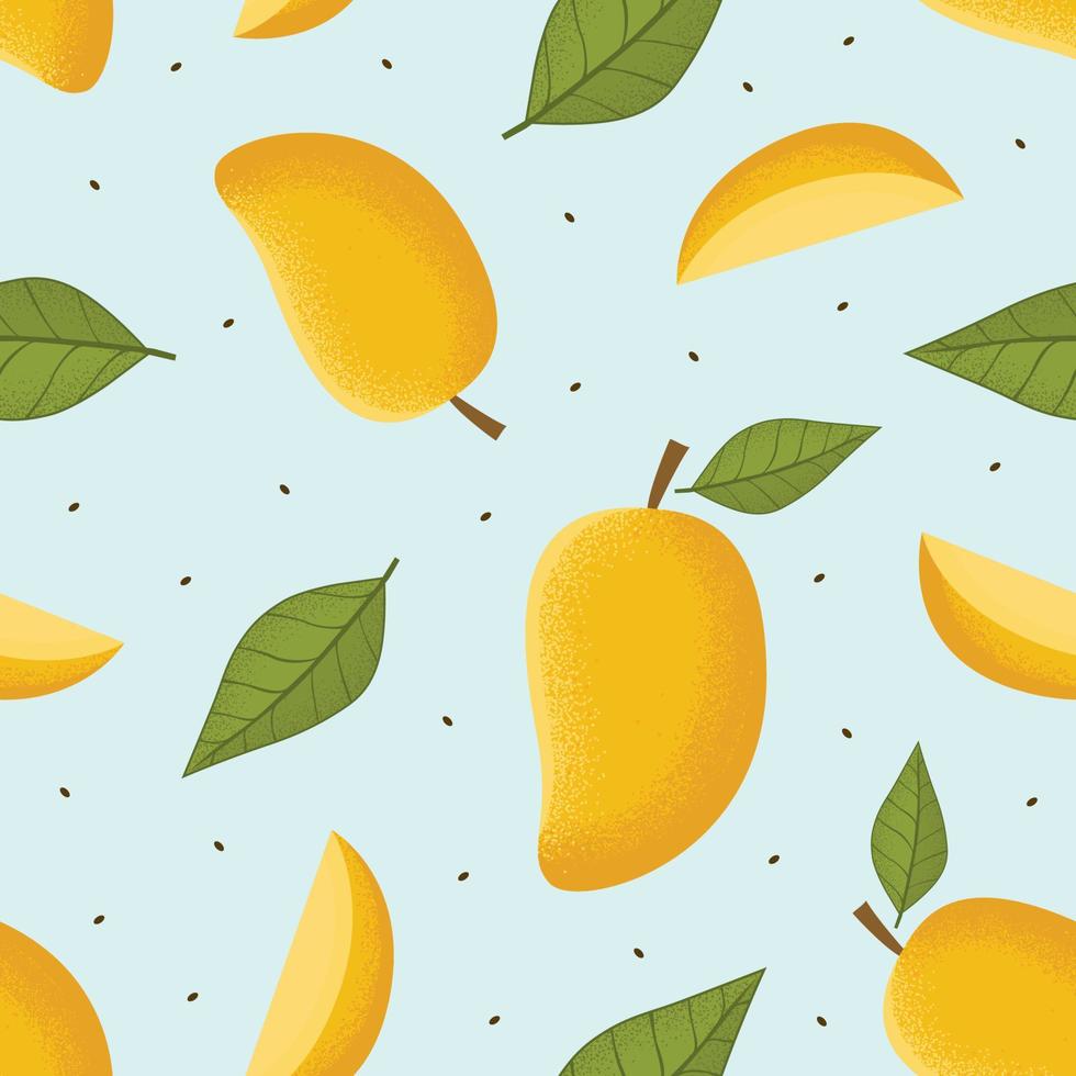 Mango seamless pattern. Mango seamless pattern background. Mango fruit graphic seamless pattern vector