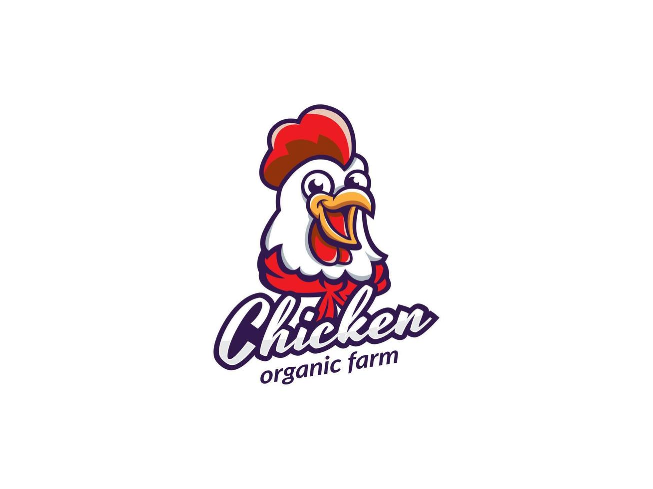 plantilla de logotipo de restaurante de pollo frito vector