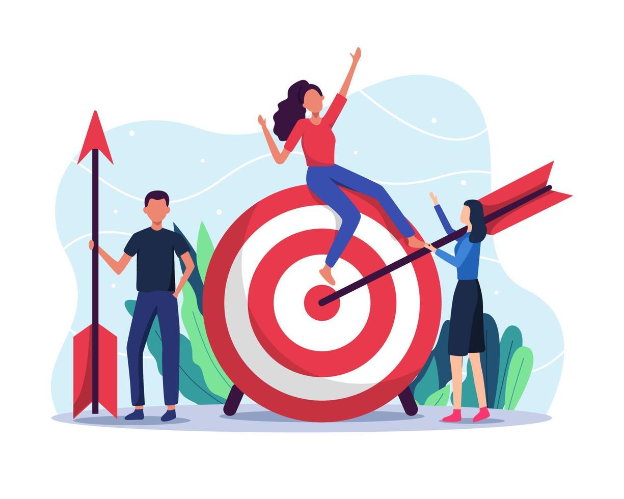 Business target vector illustration