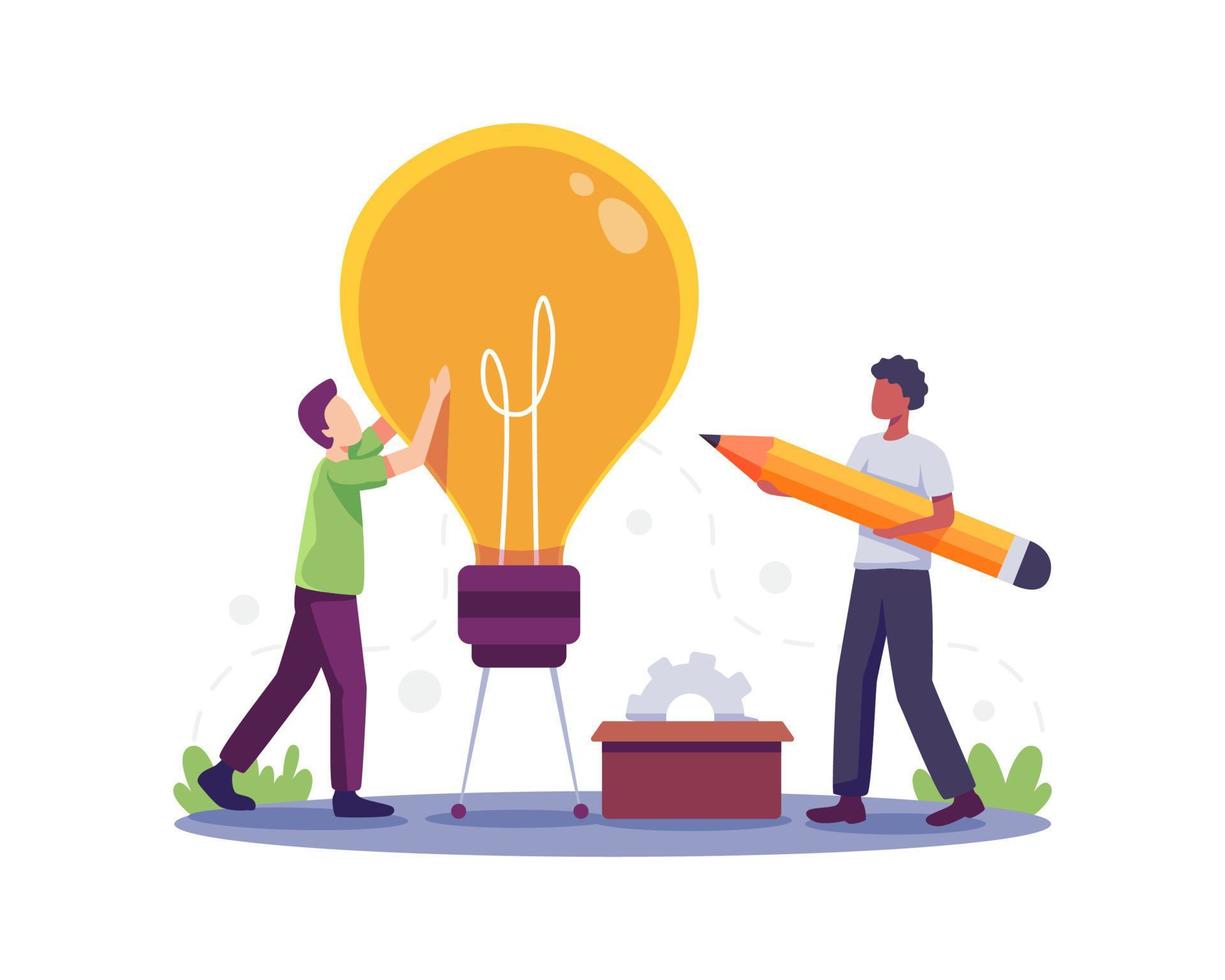 Creative business projects and development illustration vector