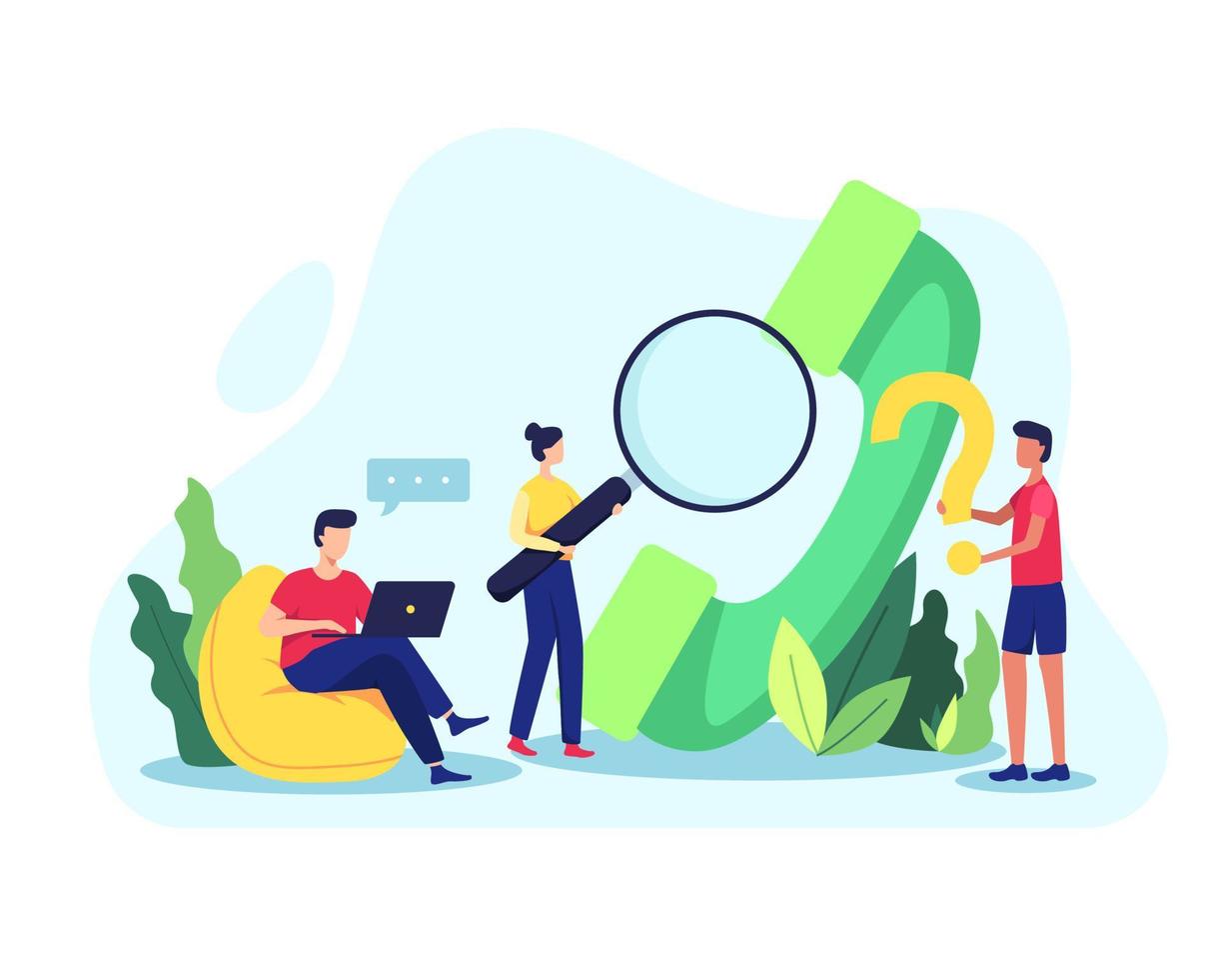 Hotline call illustration concept vector