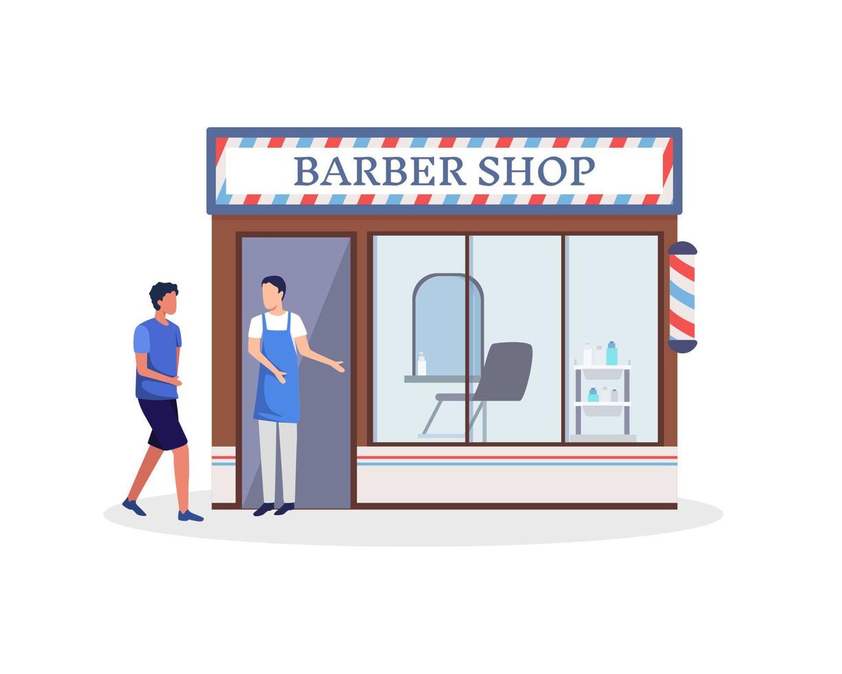 Barber shop illustration vector