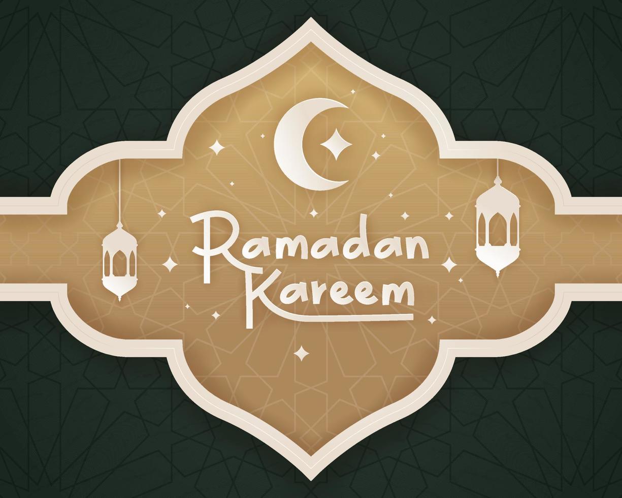 saludo de Ramadán Kareem vector