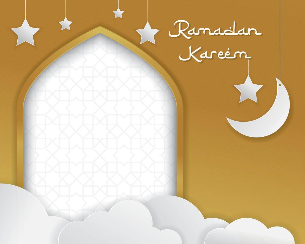 ramadan kareem, fondo de saludo. fondo abstracto con adorno tradicional. ilustración vectorial vector