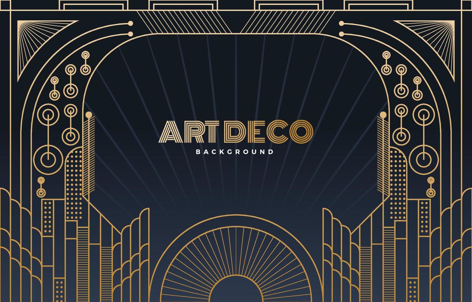 concepto de fondo art deco vector