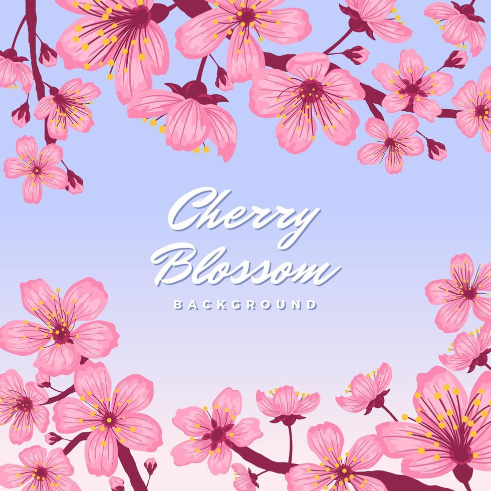 Cherry Blossom Background Concept vector
