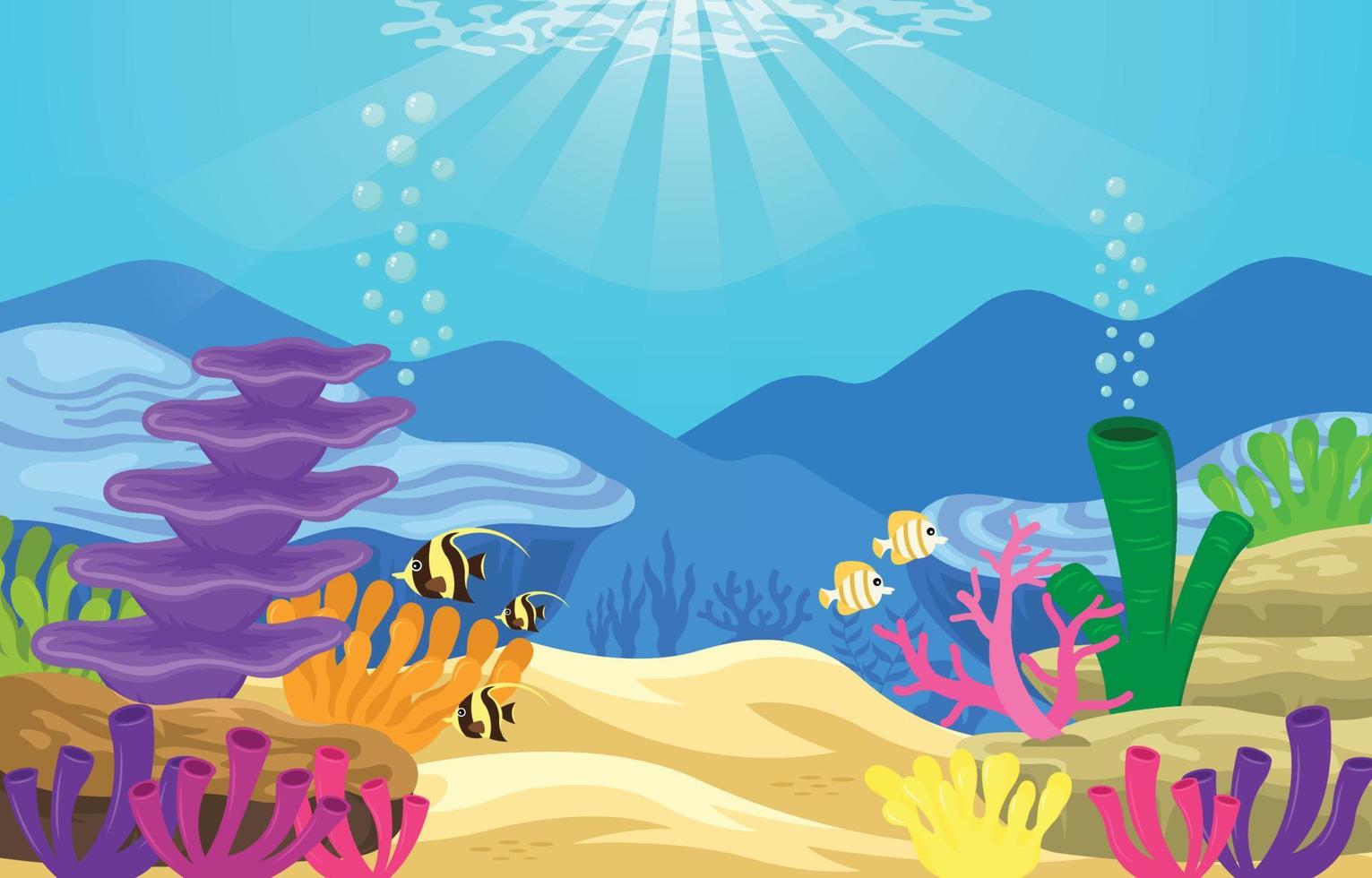 Ocean Magnificence Background vector