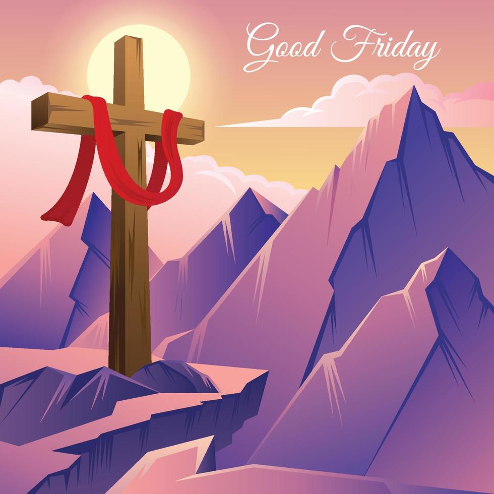 Good Friday Background vector