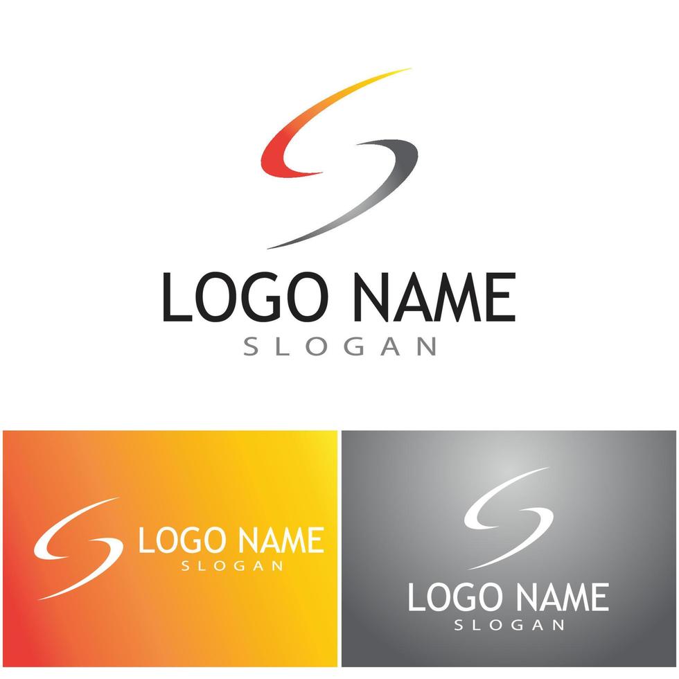 vector de diseño de logotipo de letra s corporativa empresarial