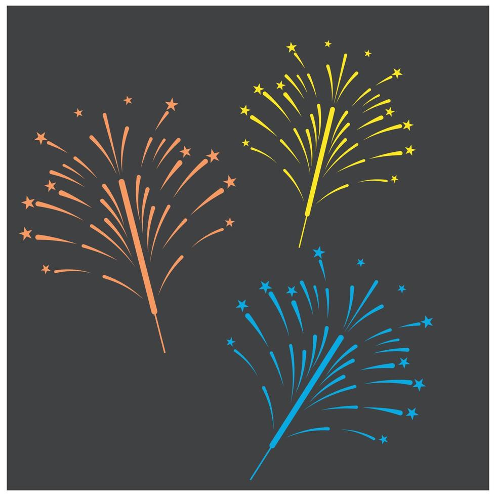 Fireworks Logo Template vector symbol