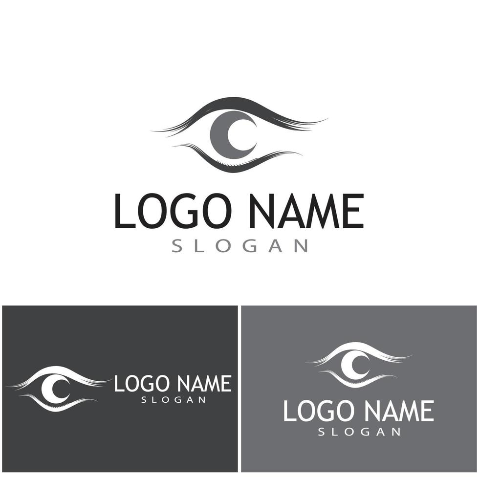 Branding Identity Corporate Eye Care vector logo design