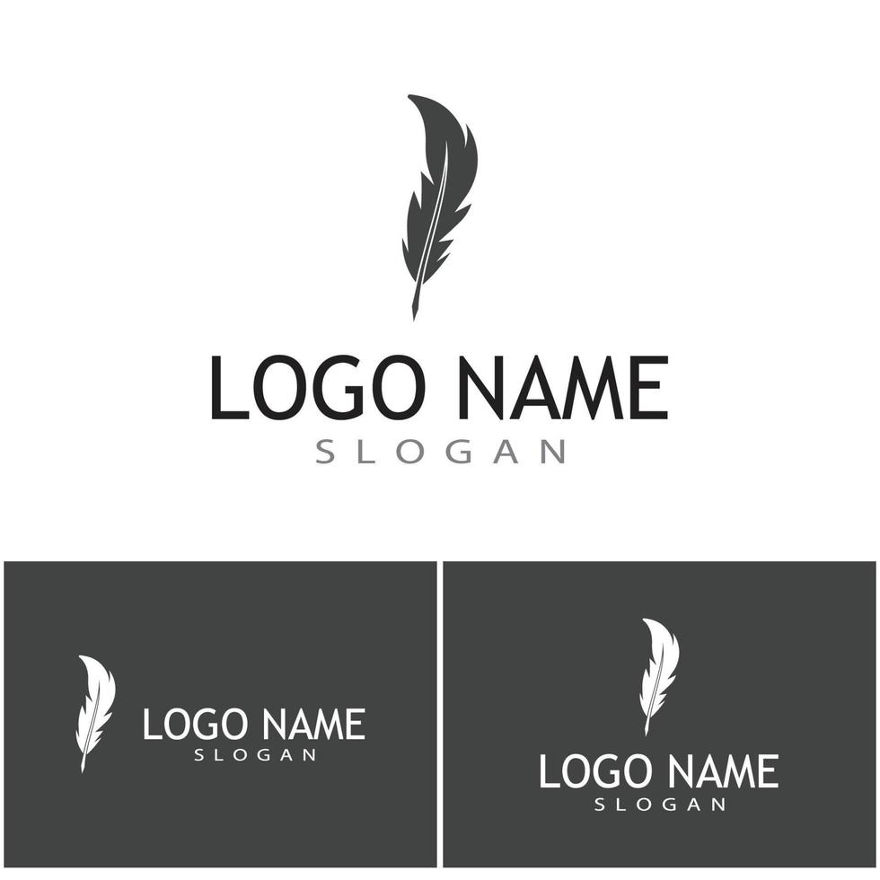 Feathers Logo Template vector symbol nature