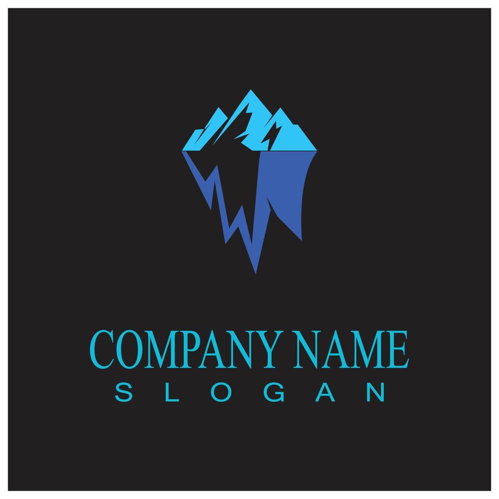 Iceberg Logo Template vector symbol nature