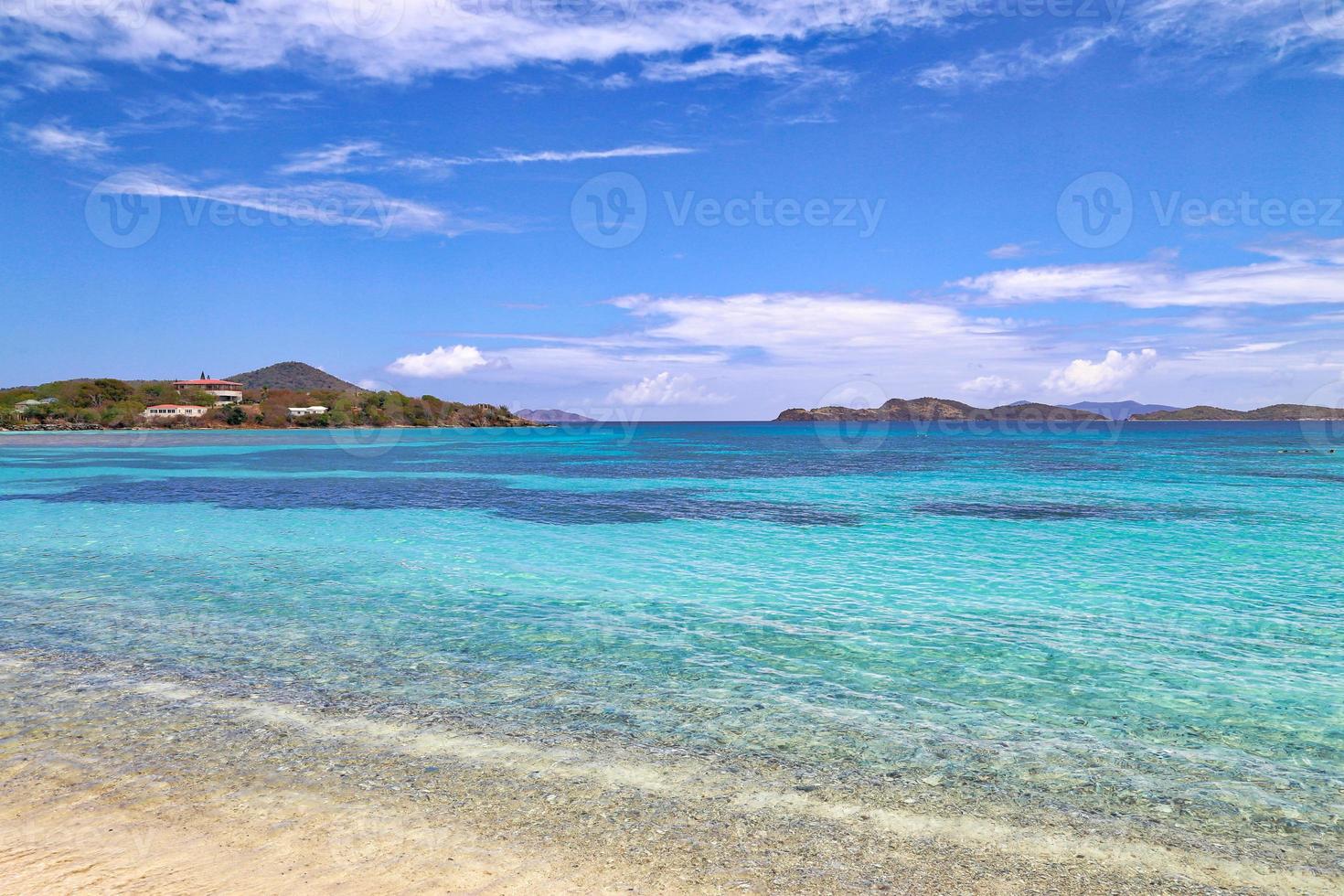 Sapphire beach on St. Thomas island photo