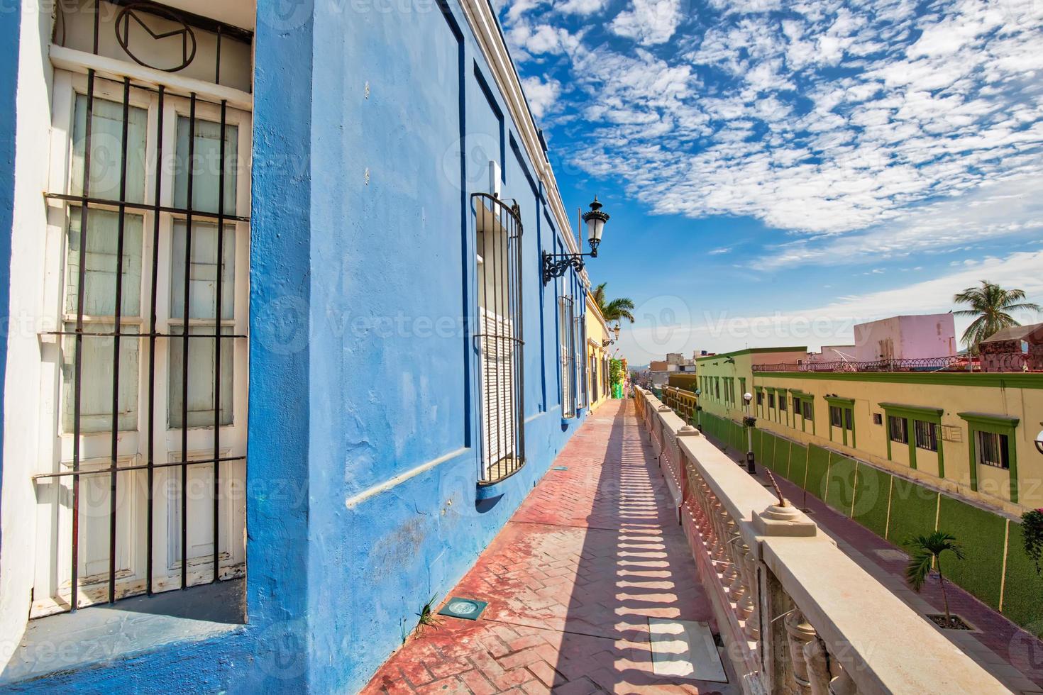 Mexico, Mazatlan, Colorful old city streets in historic city center photo