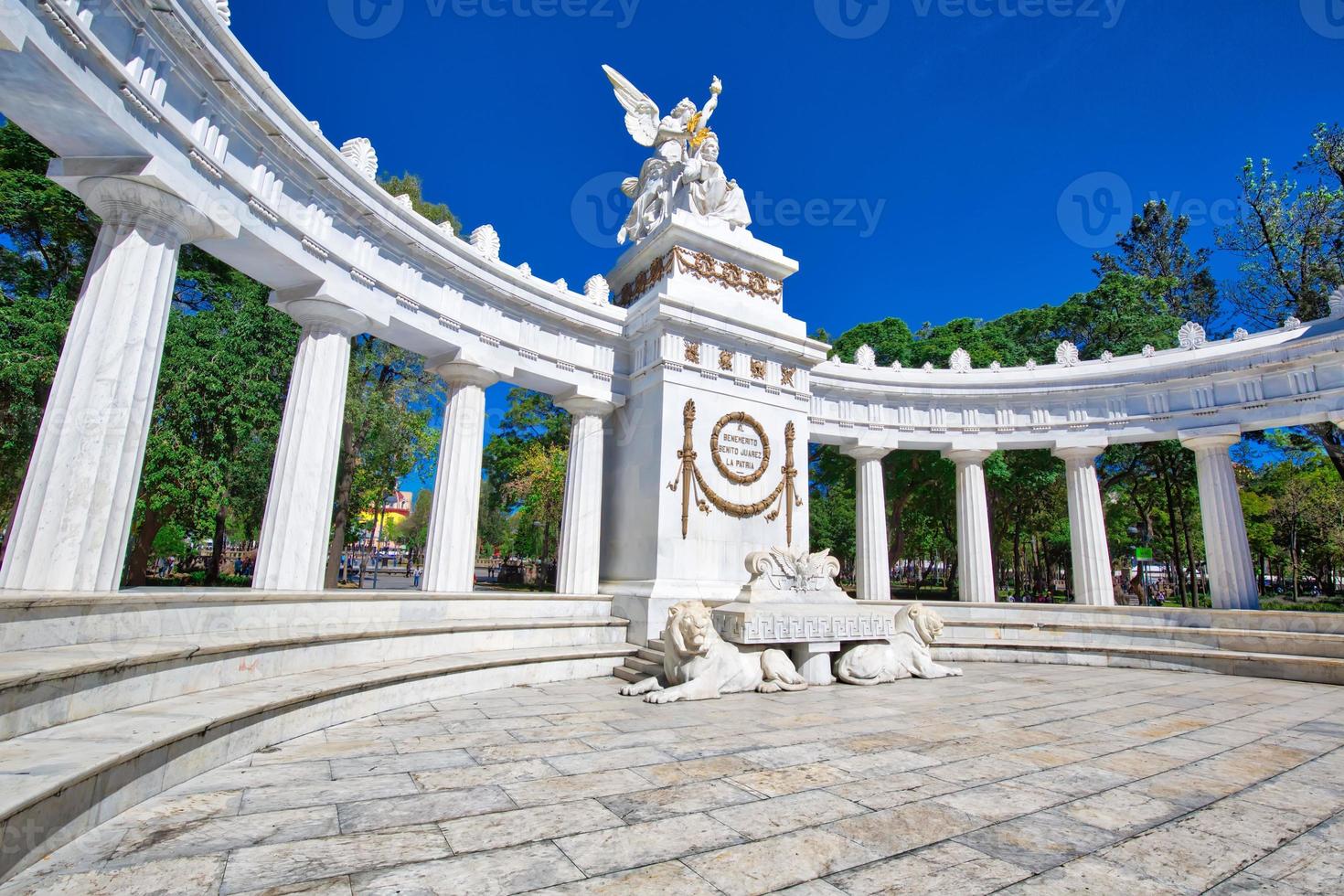 Landmark Benito Juarez Monument The Juarez Hemicycle at Mexico City Alameda Central Park photo