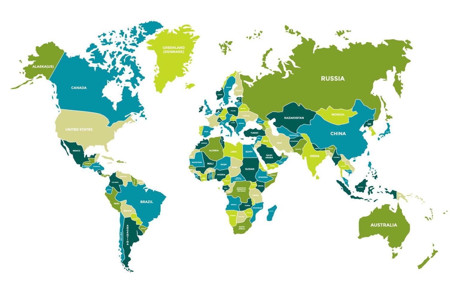 World Map Template vector