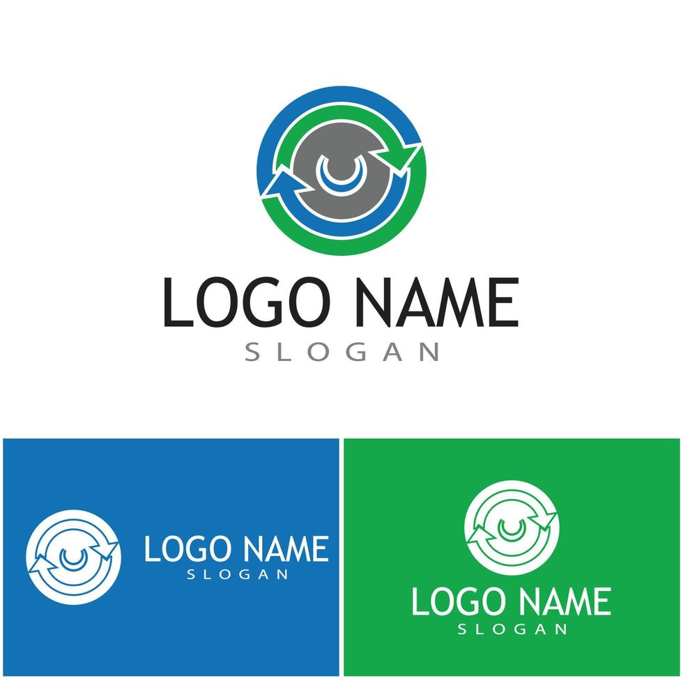 Arrow vector illustration icon Logo Template design