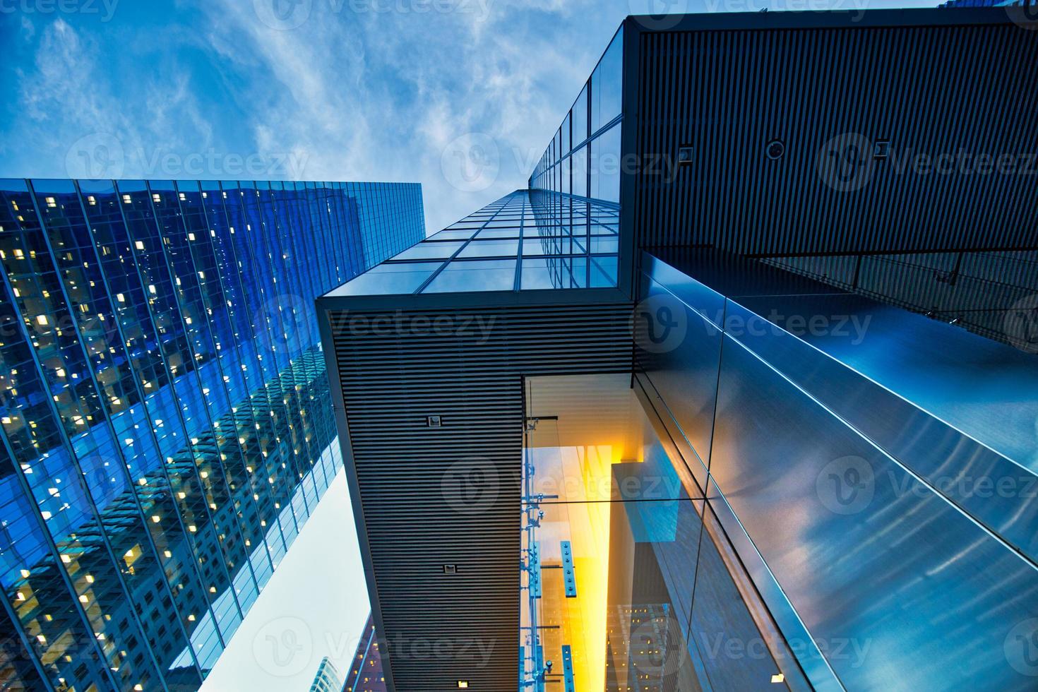 Toronto skyline in financial district photo