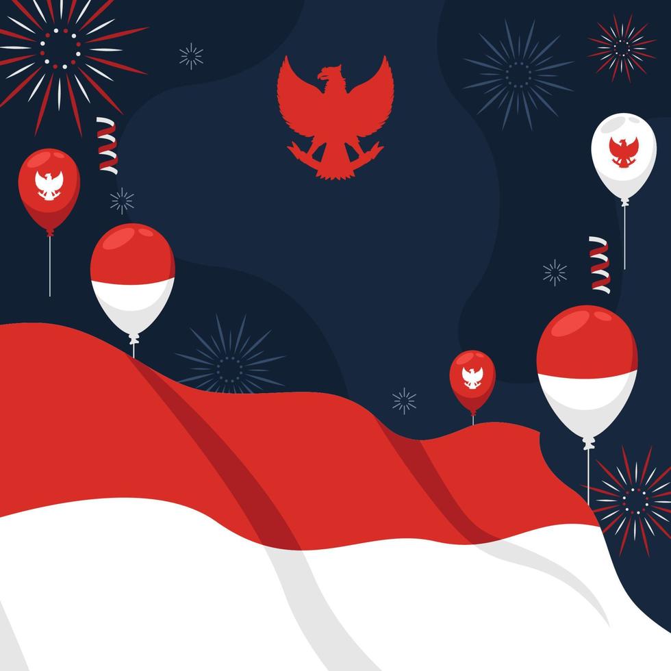 Pancasila Day Festivity Background vector