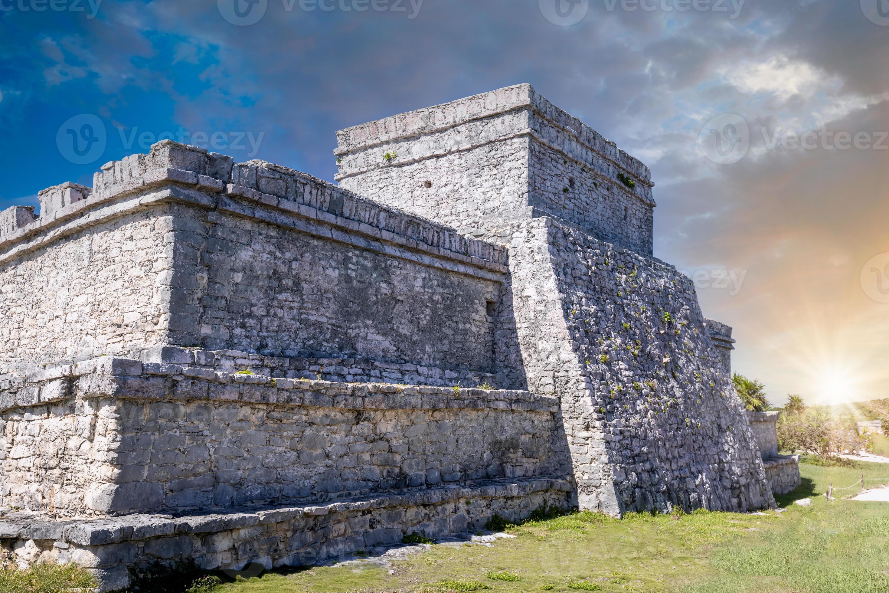 Scenic Ruins with Ocean View in Quintana Roo, Mexico
