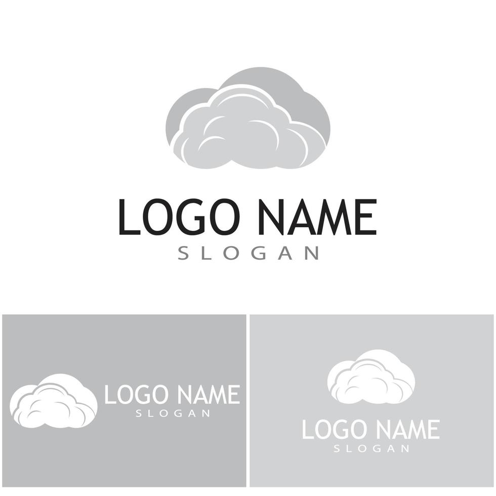 Cloud template vector icon illustration design