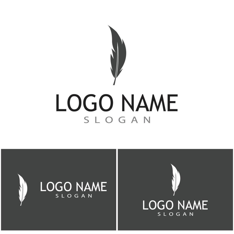 Feathers Logo Template vector symbol nature