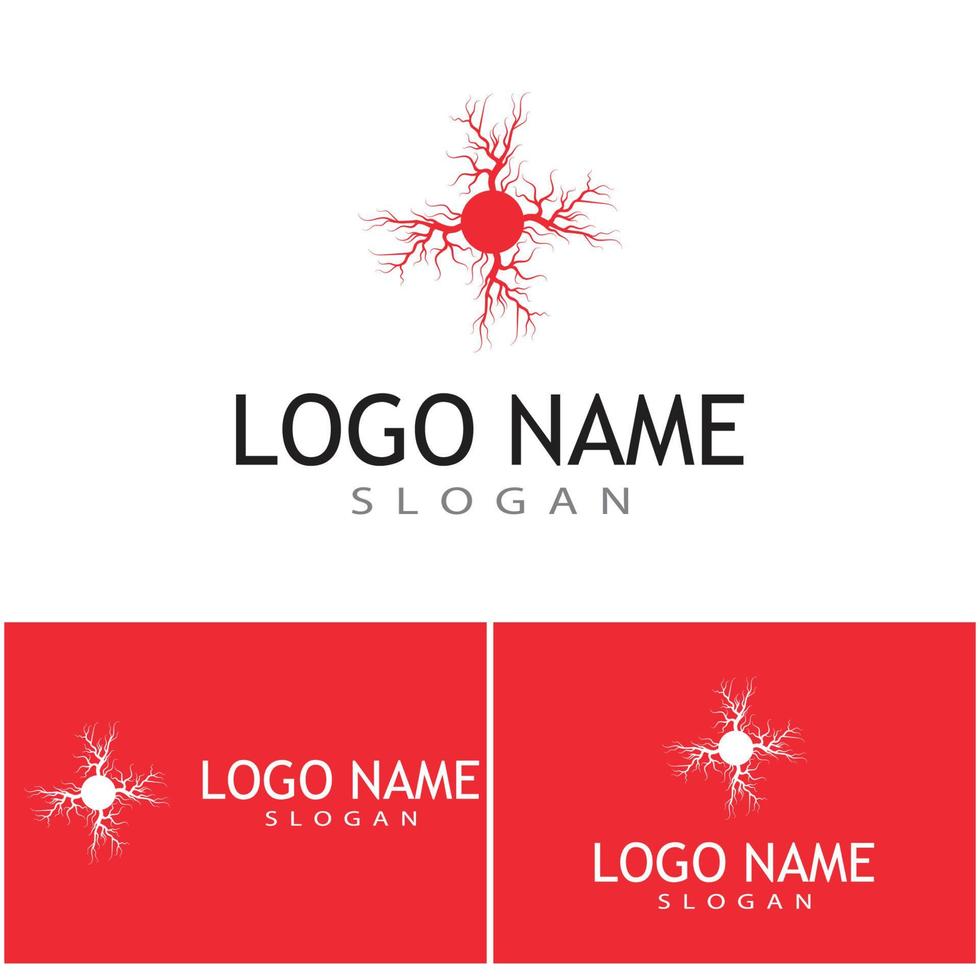 Veins Logo Template vector symbol medical design