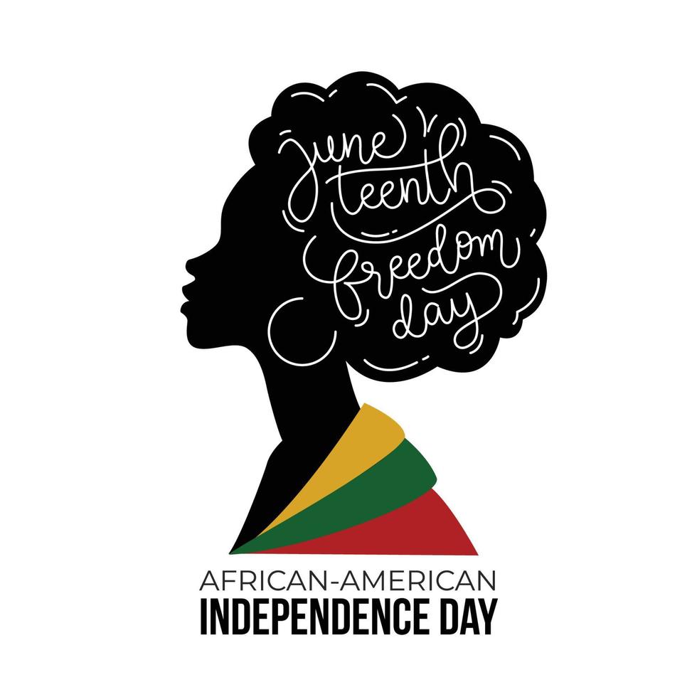 Juneteenth Independence Day vector