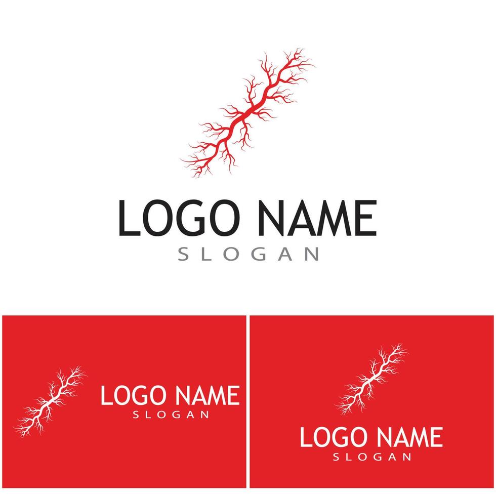 Veins Logo Template vector symbol medical design