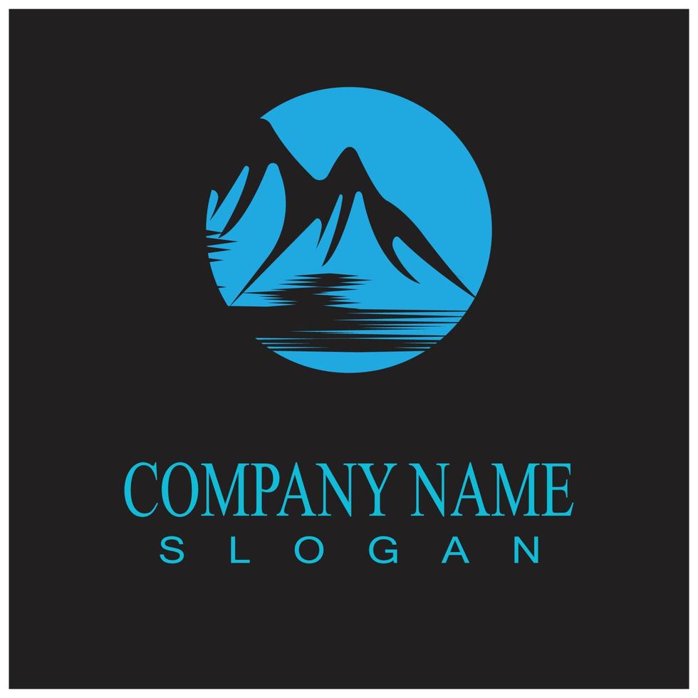Ice berg Logo Template vector symbol nature