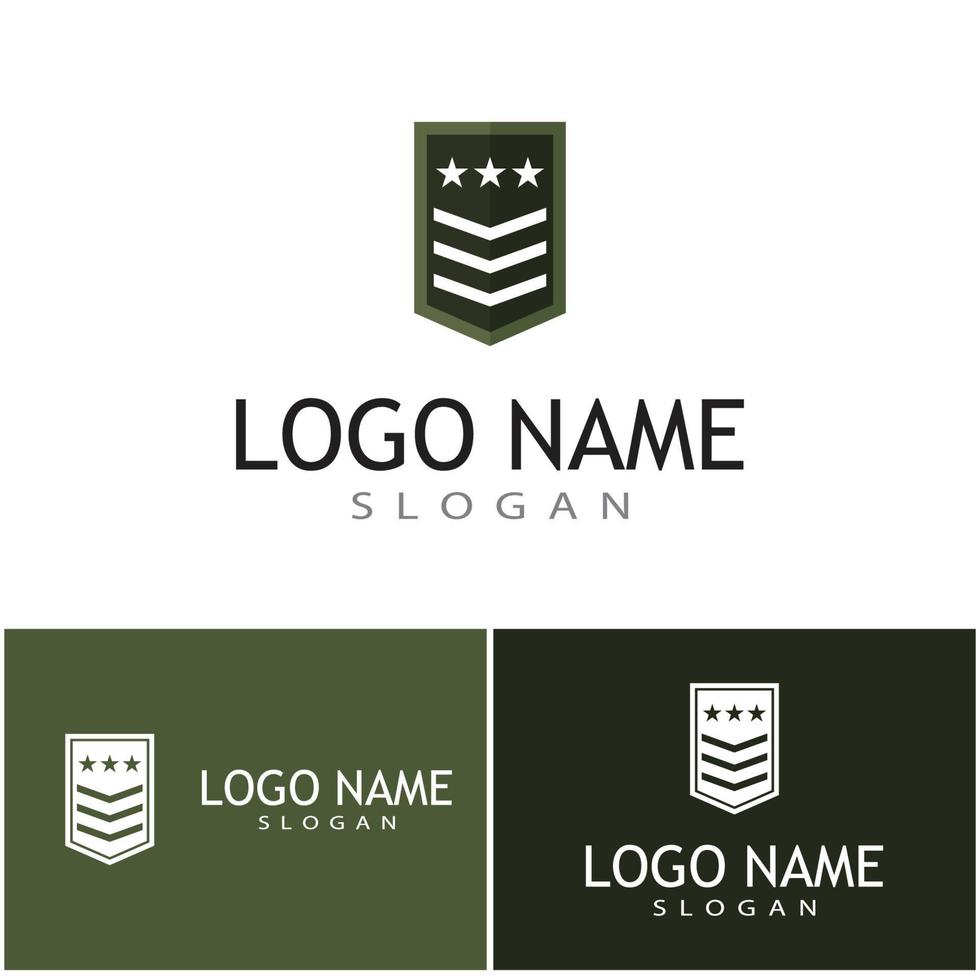 Military icon Vector Illustration design Logo template