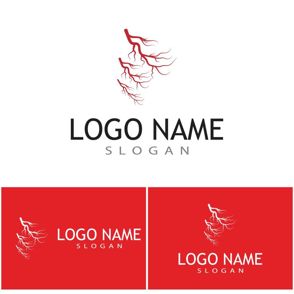 Veins Logo Template vector symbol medical design