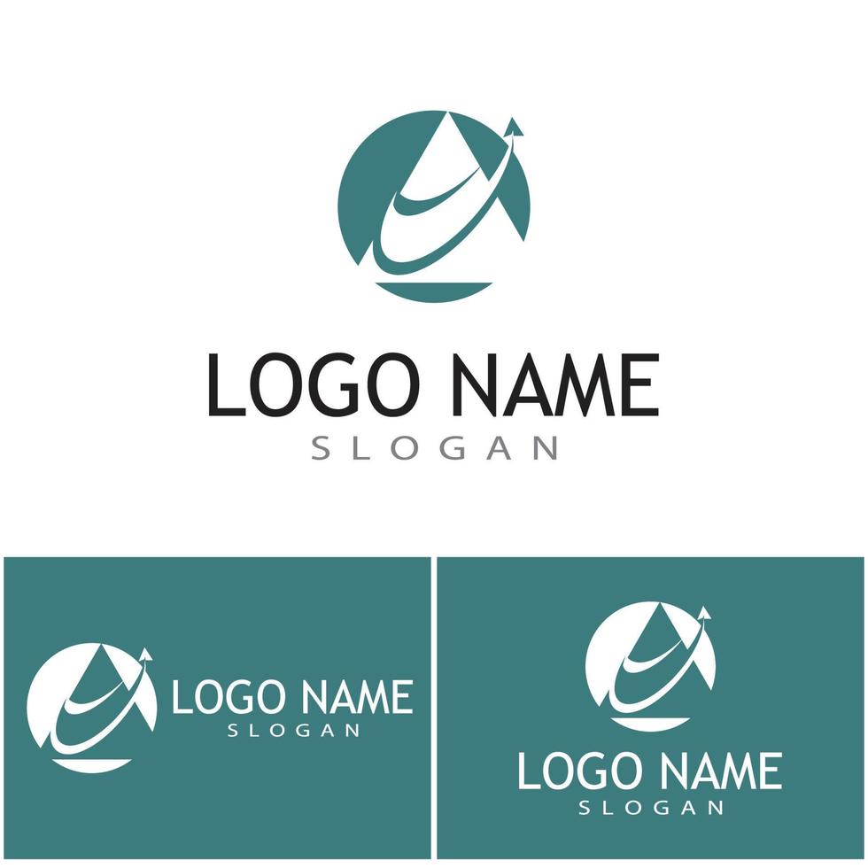 Futuristic Triangle Chain logo design inspiration vector