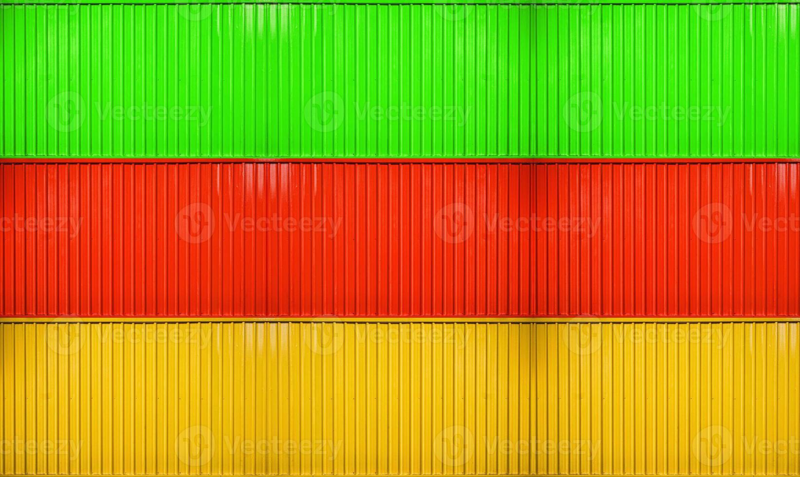 Yellow,red,green box stack of container striped surface texture photo