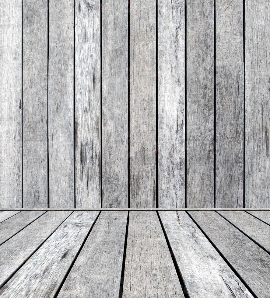 tablón de madera gris sobre tablón de pared ordenado foto