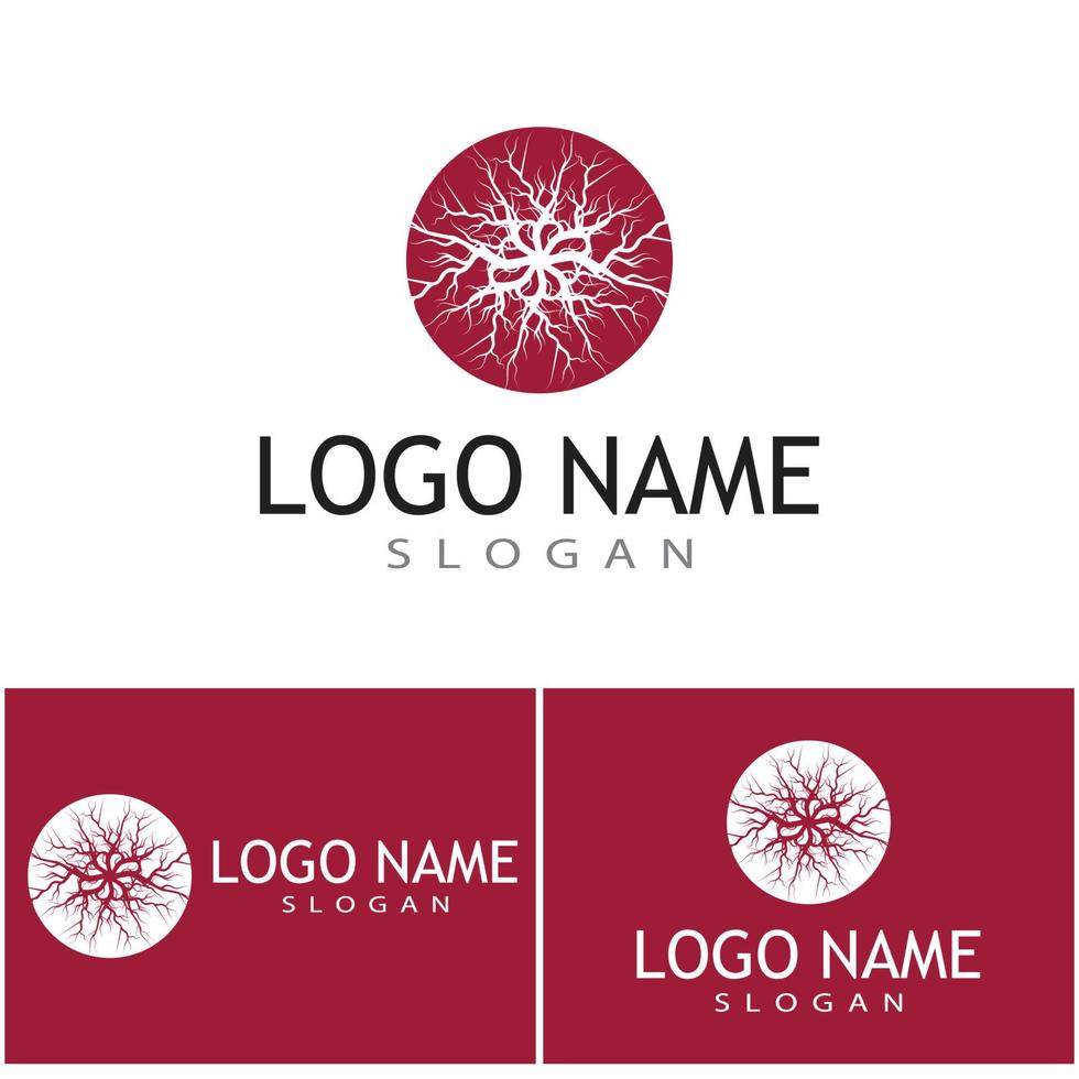 Veins Logo Template vector symbol medical design