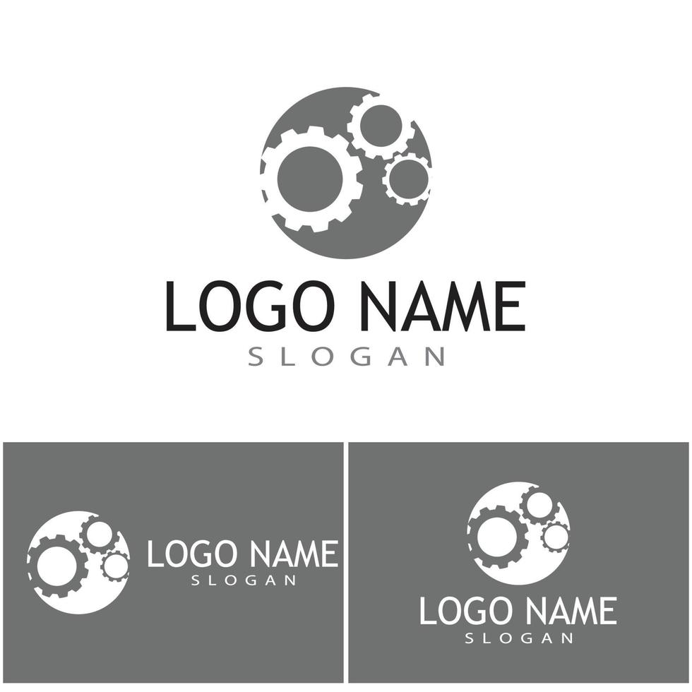 engranaje, logotipo, plantilla, vector, icono, ilustración, diseño vector