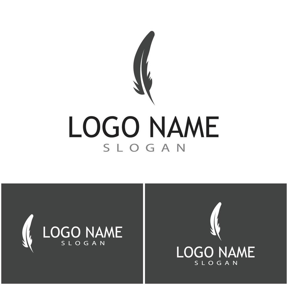 Feathers Logo Template vector symbol nature