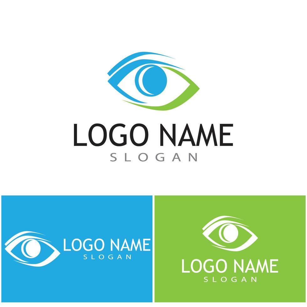 Branding Identity Corporate Eye Care vector logo design