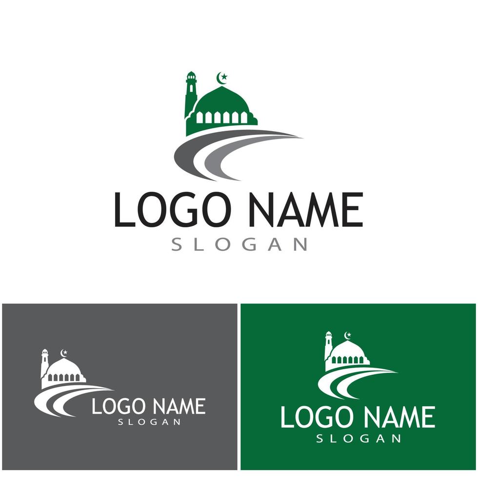 Mosque Logo Template vector symbol illustration design