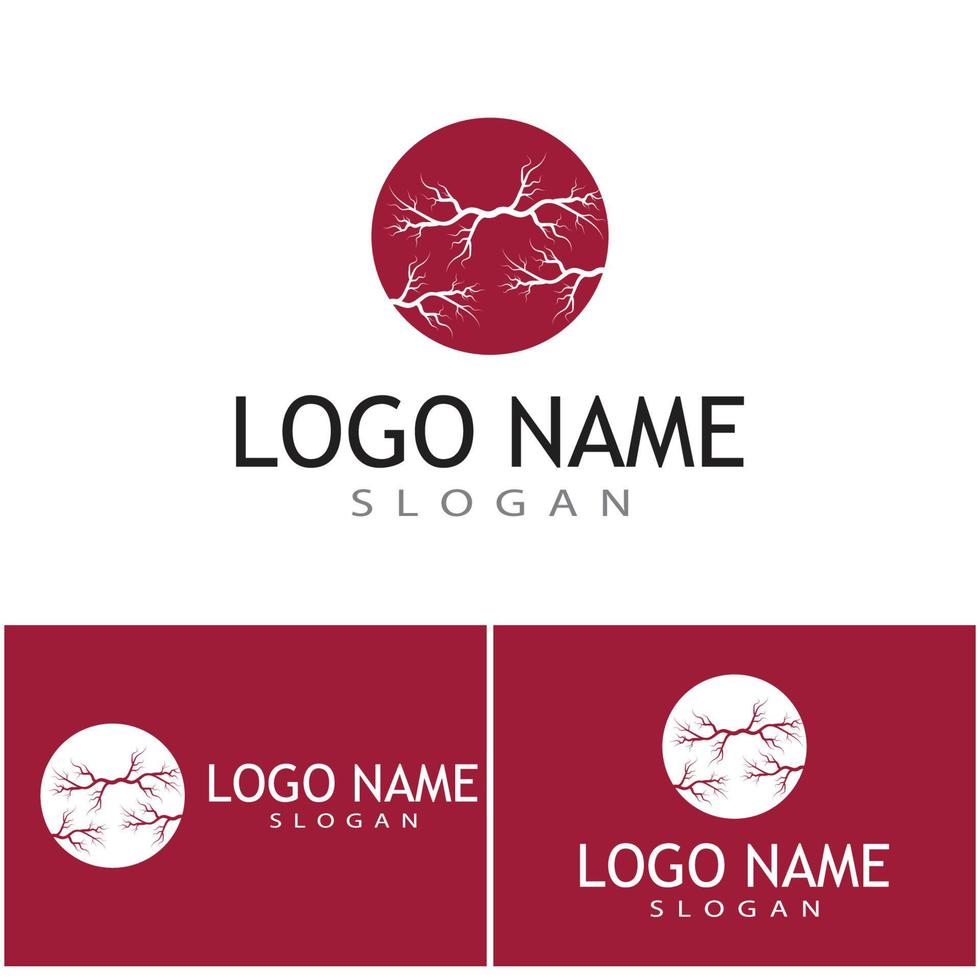 Veins Logo Template vector symbol medical design