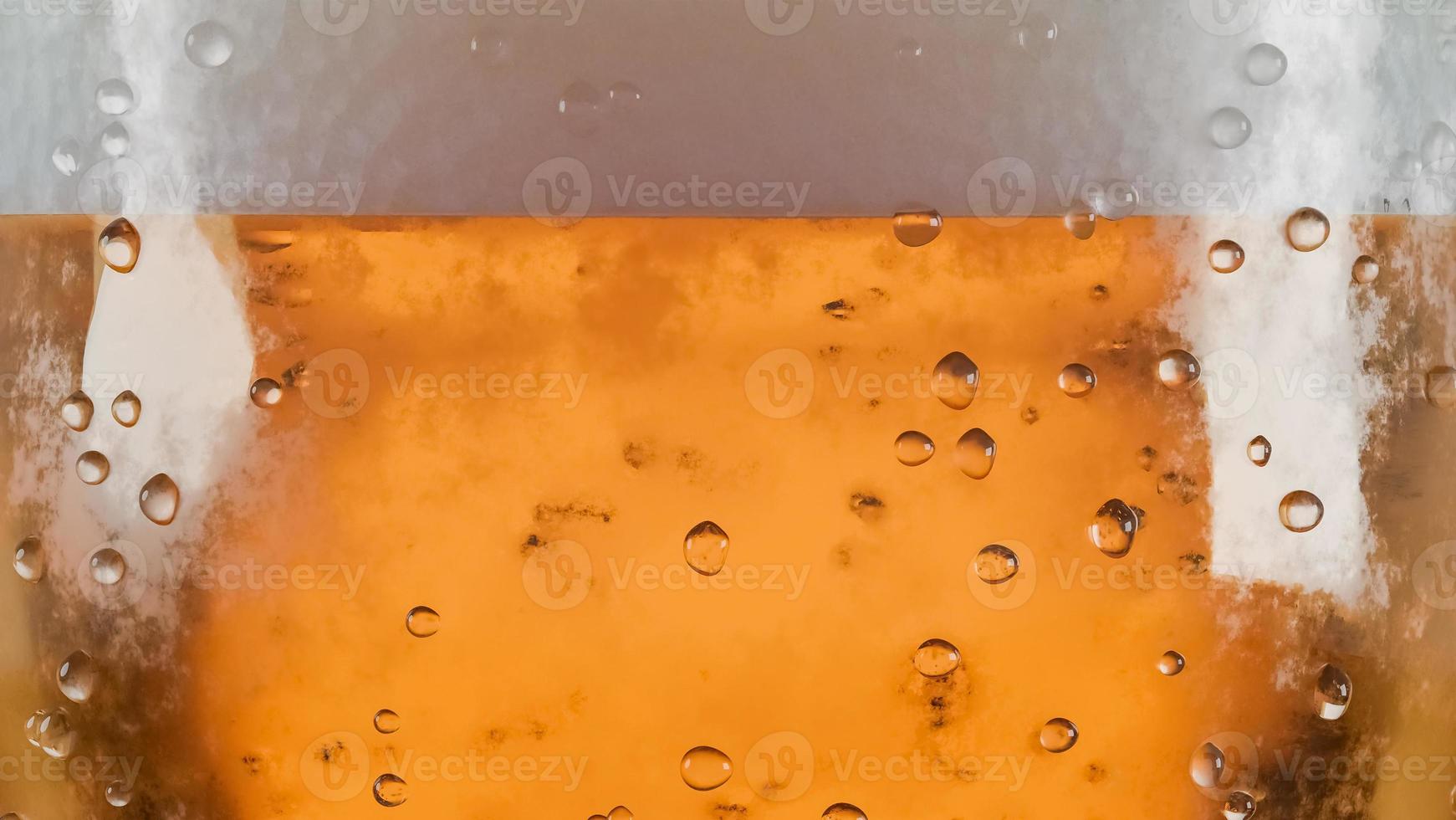 Close up glass of light beer.,3d model and illustration. photo